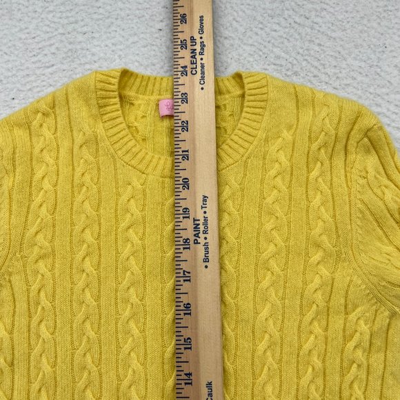 Lilly Pulitzer | Long Sleeve Yellow Cashmere Sweater Medium - Picture 5 of 11